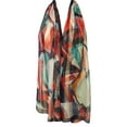thumbnail image 2 of Wrapables® Lightweight Sheer Silky Feeling Chiffon Scarf, Navy Eco-Trendy, 2 of 5