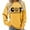 Yellow, variant on CharmCyan Cat Mama Sweatshirt for Women, Cute Leopard Paw Print Pullover, Long Sleeve Casual Crewneck Top, Soft Comfy Fall Winter Shirt Gray L