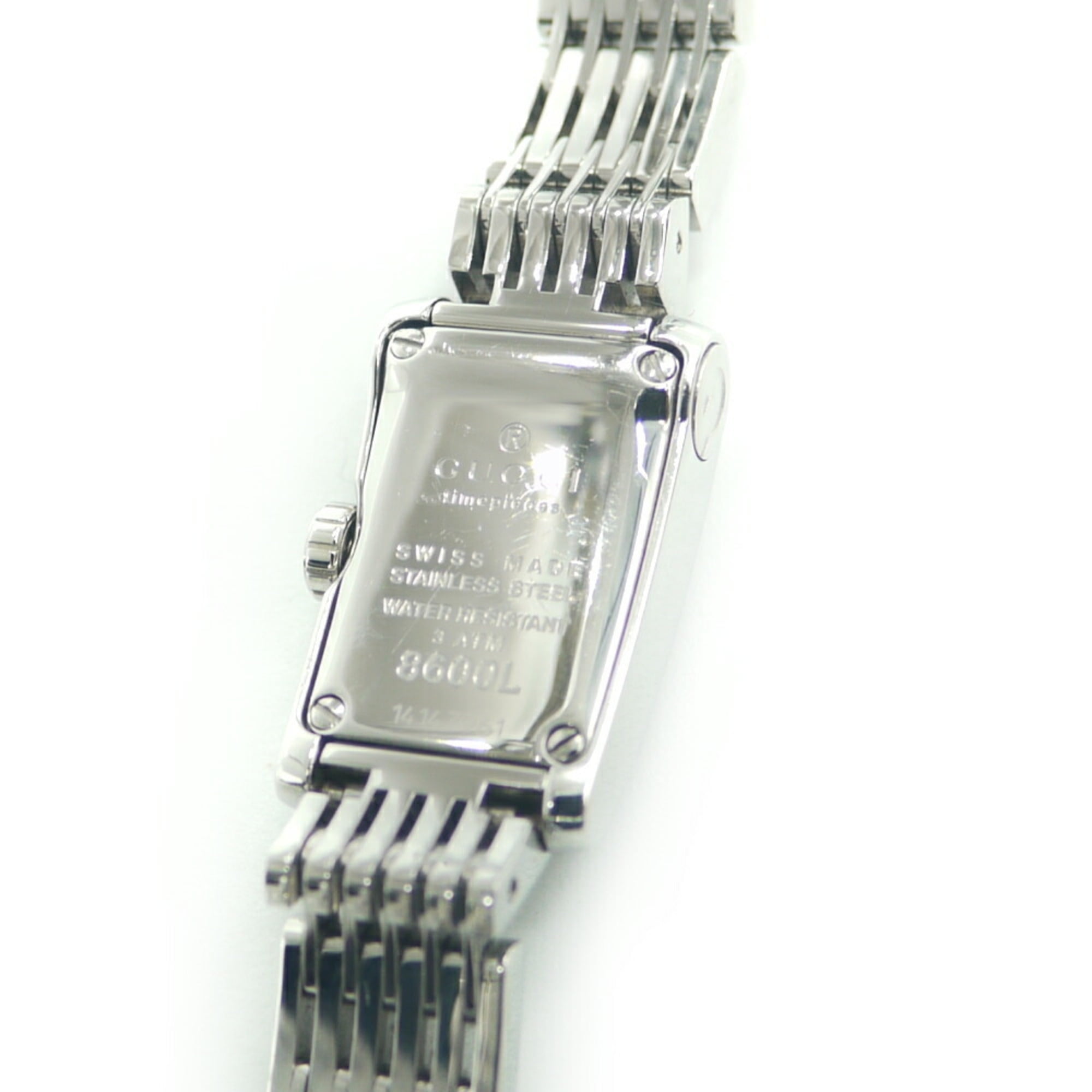 Pre-Owned GUCCI Gucci G Metro square quartz pink shell dial