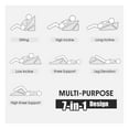 thumbnail image 4 of Costway Bed Wedge Pillow Adjustable Memory Foam Reading Sleep Back Support Grey, 4 of 10