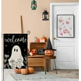 thumbnail image 6 of Welcome Halloween Garden Flags for Outside Decoration, Spooky Ghost with Flowers Small Yard Flag for Outdoor Decor 12x18 Inch Vertical Double Sided, 6 of 6