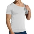 thumbnail image 4 of Kovlvoll Mens Athletic Shirts V Neck Short Sleeve T-Shirt Summer Lightweight Comfy Seamless Tight Outdoor Workout Tops, 4 of 7