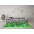 thumbnail image 3 of Ahgly Company Indoor Square Abstract Green Modern Area Rugs, 3' Square, 3 of 4