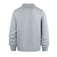 thumbnail image 7 of Men's Casual Cotton Blend Cardigan Long Sleeve Shawl Collar Sweater Button Down Knitted Warm Tops with Pockets (M, Gray), 7 of 7