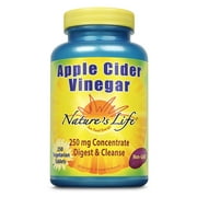Nature's Life Apple Cider Vinegar, 250 Mg, 35 % Acetic Acid | 250 Tablets