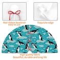 thumbnail image 4 of Rateoe Penguins On The Ice In The Sea Print Christmas Tree Skirt 48" for Xmas Holiday New Year Party Circle Tree Mat Ornaments Decoration, 4 of 7