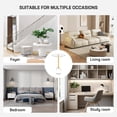 thumbnail image 6 of Acrylic End Table, Round Modern Side Table, Clear Table with Metal Support Base for Office Living Room, Bedroom, Easy Assembly, 14”D*14”W*22”H, 6 of 7