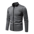 thumbnail image 1 of Manteau Chandail pour Hommes Design à Fermeture Éclair Veste Décontractée Chaude d'Hiver Chandail Élégant Mode Automne, 1 of 5