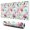 Pioneer Flower Floral-1, variant on Long Mouse Pads for Desk,Pioneer Flower Floral Print Pattern Desk Mats on Top Of Desks, Desk Mouse Pad Extra Large with 3mm Non-Slip Base and Stitched Edge for Gaming,Office,Work,Home 31.5"x11.8"