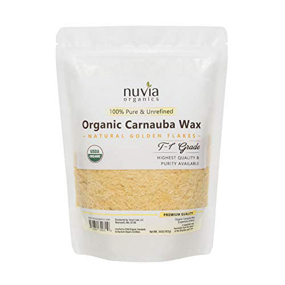 Nuvia Organics USDA Certified Carnauba Wax, 100% Vegan