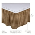 thumbnail image 5 of VHC Brands Ridge Bed Skirt, King, Cedar Green, 5 of 5