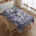 thumbnail image 2 of Pioneer Flower Floral Print Pattern Rectangle Tablecloth 60"x84",Waterproof Polyester Rectangle Table Cloth, Wipeable Spillproof Polyester Tablecloth for Dining, Camping, Indoor and Outdoor, 2 of 5