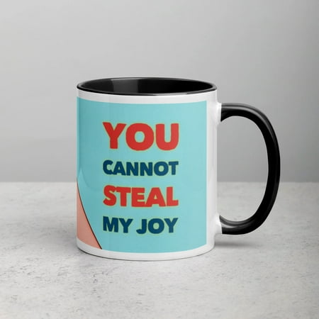

GloWell Designs - Mug with Color Inside - Affirmation Quote - You Cannot Steal My Joy