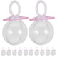 thumbnail image 2 of Pink Baby Pacifier Candy Boxes for Baby Shower Party Favors Clear Plastic Treat Containers 20 Pieces, 2 of 5