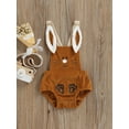 thumbnail image 2 of Franhais Baby Romper, Sleeveless Cartoon Rabbit Button Closure Corduroy Bodysuit for Girls Boys, 2 of 9