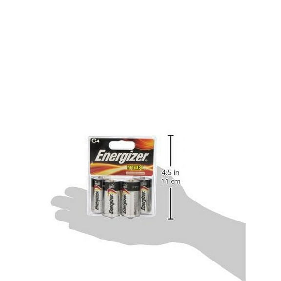 Energizer MAX C Alkaline Batteries 4 Count