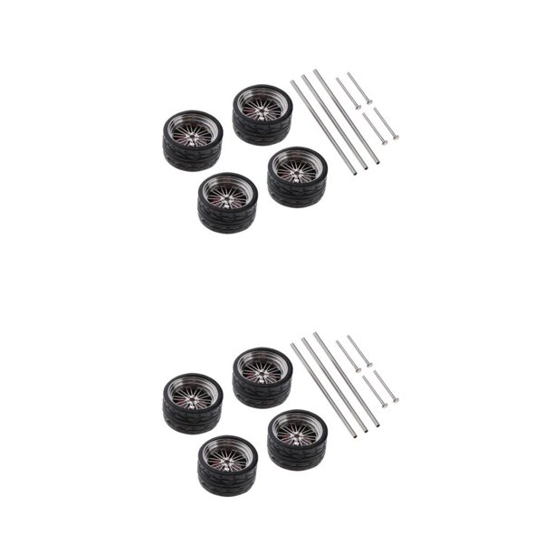 Vogacara Ruedas de vehículos a escala 1/64 para modelos de coches accesorios de coche juguetes para adultos A8 Type3