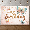 thumbnail image 6 of Yatrandify Butterfly Decoration Happy Birthday Glitter Letter Banner for Birthday Party Kids Celebration, 6 of 6