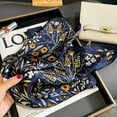 thumbnail image 4 of PTSPLLMY Mulberry Silk Scarfs Neck Scarf 21"x21" Small Square Scarfs hair scarf bandana for Women Gift Packed, 4 of 7