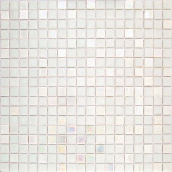 Apollo Tile Mingles 11.6 in. x 11.6 in. Glossy Pearl White Glass Mosaic Wall and Floor Tile (18.69 sq. ft./case) (20-pack)