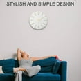 thumbnail image 5 of 12 Inch Wall Clock Silent Non Ticking, Preciser Modern Style Decor Clock for Home, Office, School, Kitchen, Bedroom, Living Room(White), 5 of 8