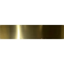 Don-Jo 90 Metal Kick Plate, Brass Tone Finish, 34" Width x 6" Height, 3/64" Thick