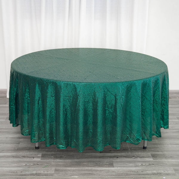 Efavormart 108" Wholesale Premium Hunter Emerald Green Table Cover