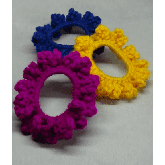 Nylo & Co. Crochet Hair Scrunchies in Combo #31 - Set of 3