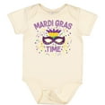 thumbnail image 3 of Inktastic Mardi Gras Time Party Mask Boys or Girls Baby Bodysuit, 3 of 5