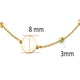 thumbnail image 2 of Pulsera Corazón Bolitas Horoz Oro 10K 18cm, 2 of 5