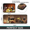 thumbnail image 5 of 2 Pieces 3D Wine Decor Themed Kitchen Mats and Rug Set Kitchen Mat - Water Absorb Microfiber Kitchen Rug Wine Decorations for Kitchen 17"x47"+17" x23" Wine Glass Rugs, 5 of 5