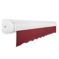thumbnail image 7 of Awntech 12' x 10' Full Cassette Manual Patio Retractable Awning Acrylic Fabric, Burgundy, 7 of 7