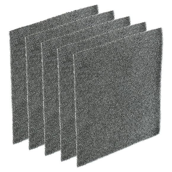 Esponjas de filtro de espuma Uxcell de 120 mm, paquete de 5, almohadilla de reemplazo para computadora, ventilador, negra