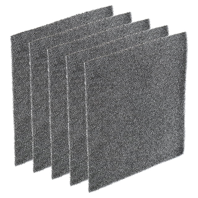 Esponjas de filtro de espuma Uxcell de 120 mm, paquete de 5, almohadilla de reemplazo para computadora, ventilador, negra