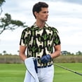 thumbnail image 3 of Polo Shirts for Men, Cute Alpaca Cactus Green Cuteness Casual Mens Polo Shirts Short Sleeve Button Down Classic Mens Golf Polo Shirts, 3 of 7