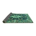 thumbnail image 2 of Ahgly Company Indoor Rectangle Persian Turquoise Blue Traditional Area Rugs, 2' x 5', 2 of 4