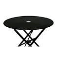 thumbnail image 5 of Contemporary Home Living Foldable Outdoor Patio Round Table with Umbrella Hole - 30" - Black, 5 of 5