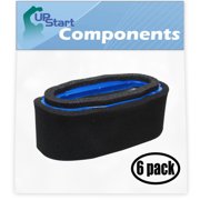 6-Pack Replacement for Kawasaki FH641V HS06 4 Stroke Engine Air Filter - Compatible with Kawasaki 11013-7027 Filter