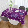 thumbnail image 4 of GZHJMY Beautiful Xmas Snowflake Outdoor Tablecloth 60x60In,Rectangle Table Cover Kitchen Dinner for Outdoor and Indoor Party Holiday Hotel BBQ-Christmas648 Home Decor, 4 of 7
