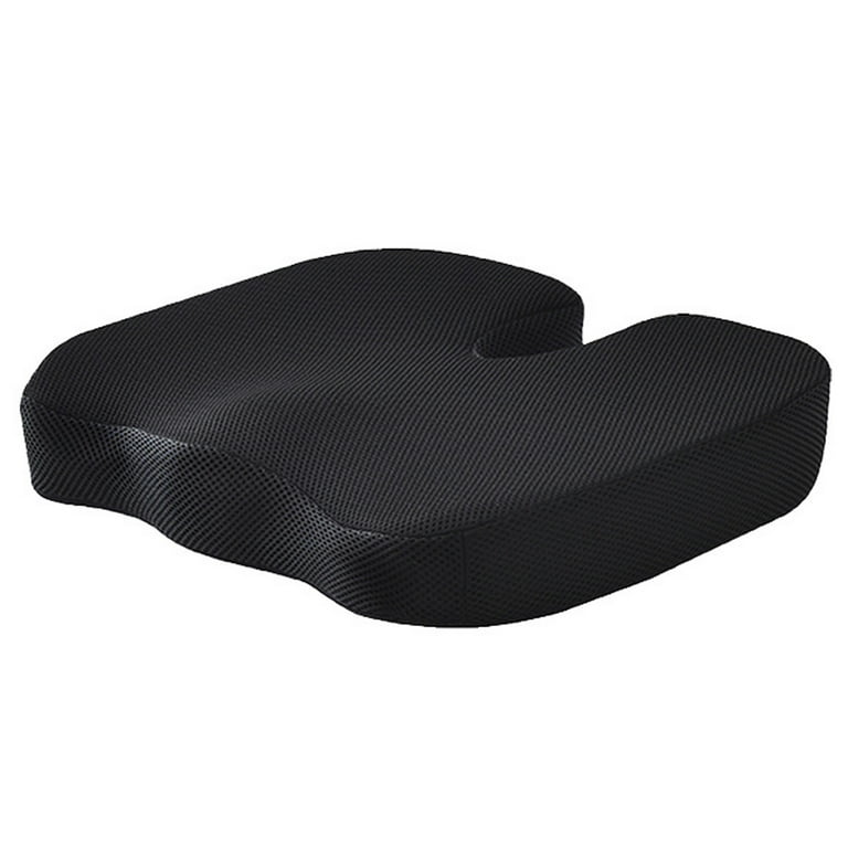 Seat Cushion Pillow Memory Foam Pad Back Pain Relief Contoured