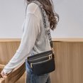 thumbnail image 4 of Fanny Pack Bolso Pecho Riñonera para Mujeres Hombres Multi Bolsillos PU Cuero Sling Monedero, 4 of 9