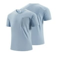thumbnail image 3 of COSFO Short Sleeve Men's Shirts Casual Crew Neck Solid Tops Quick Dry Regular Fit Breathable Pullover T-Shirts, 3 of 8