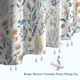 thumbnail image 6 of Pioneer Flower Floral Print Pattern Shower Curtain 72"x72" ,Bathroom Decorative Shower Curtains Set with 12 Hooks,Modern Waterproof Washable Shower Curtain, 6 of 6