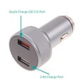 thumbnail image 6 of 24W Fast Car Charger for Orbic Myra 5G UW, Magic 5G Phones - 2-Port 6ft USB-C Cable DC Socket Power Adapter Long Type-C Cord Q1R, 6 of 6