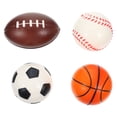 thumbnail image 1 of EeaseMX 4 pelotas antiestrés, juguetes deportivos, diseño de pelotas, juguetes elásticos para apretar, juguetes para el hogar y la oficina., 1 of 7