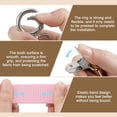 thumbnail image 4 of Hat Clips for Travel, 3 Pack Elastic Hat Clips for Women(Pink), 4 of 6