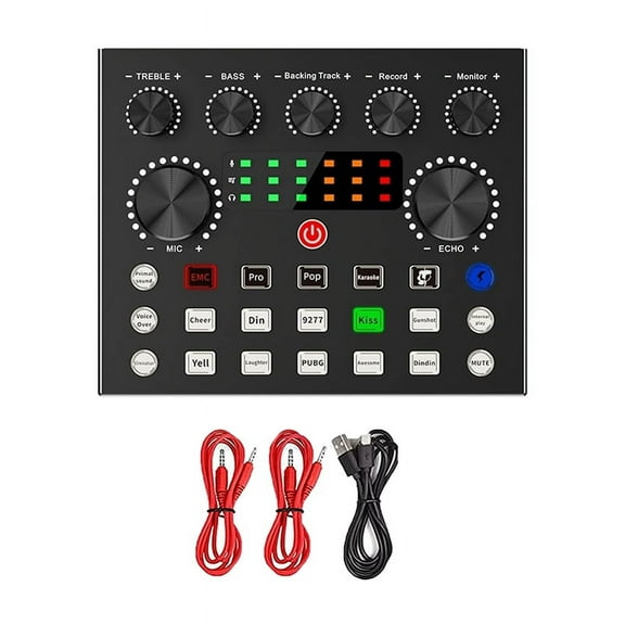 V8S Live External Sound Card Voice Changer Sound Card