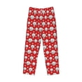 thumbnail image 6 of Uemuo Cute Baseball Pattern Men's Wide Leg Palazzo Lounge Pants with Pockets Light Weight Loose Comfy Casual Pajama Pants-X-Large, 6 of 9