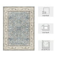 thumbnail image 3 of SIXHOME 2'x3' Small Entry Rug Door Mat Washable Rugs Carpet Vintage Traditional Door Rug Soft Indoor Throw Rug for Bedroom Entryway Bathroom Kitchen Rugs with Nonslip Rubber Backing Blue, 3 of 7