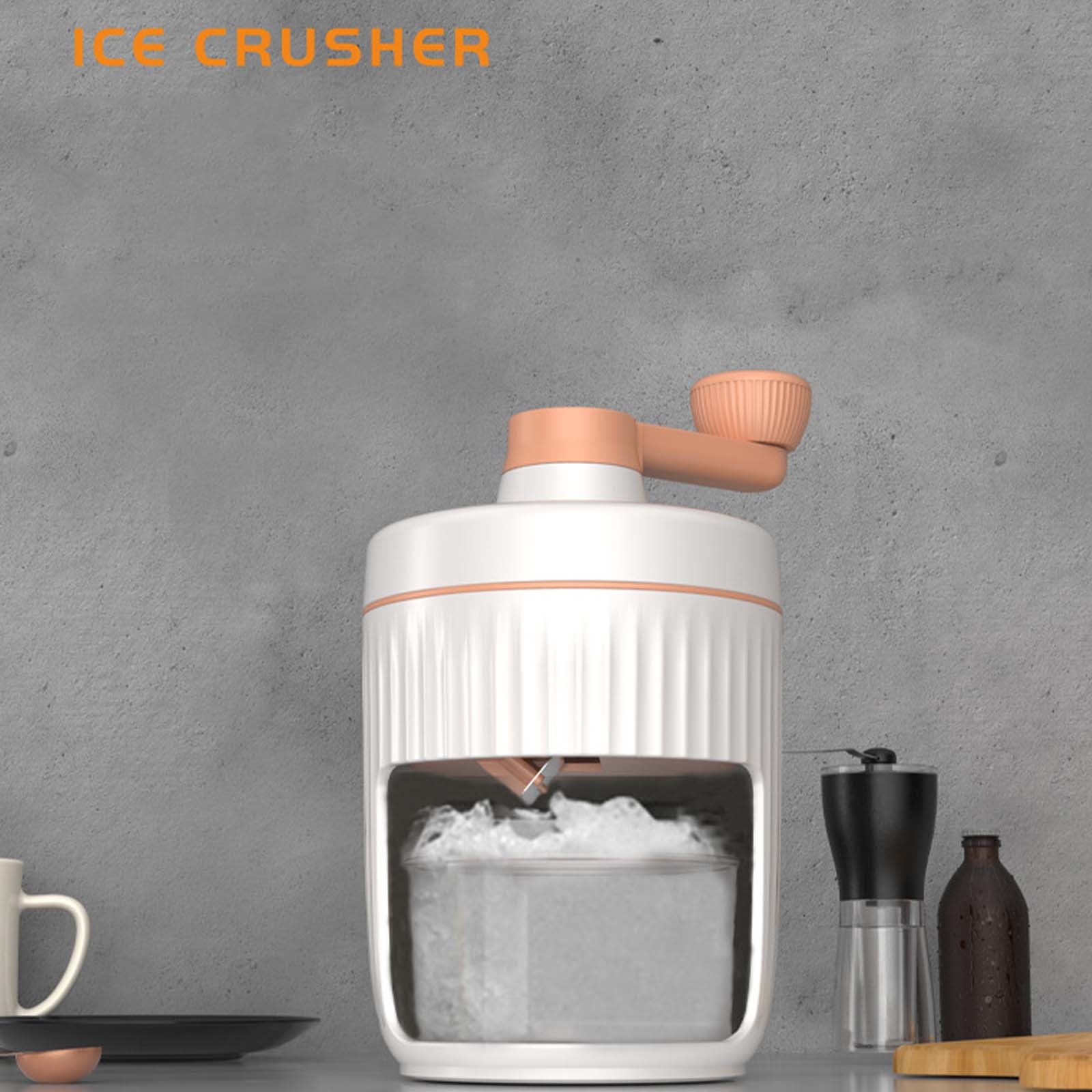 openpig Shaved Ice Machine Snow Cone Machine Manual, Portable Ice Crusher and Shaved Ice Machine, Manual Ice Shaver Hand Crank Ice Crusher